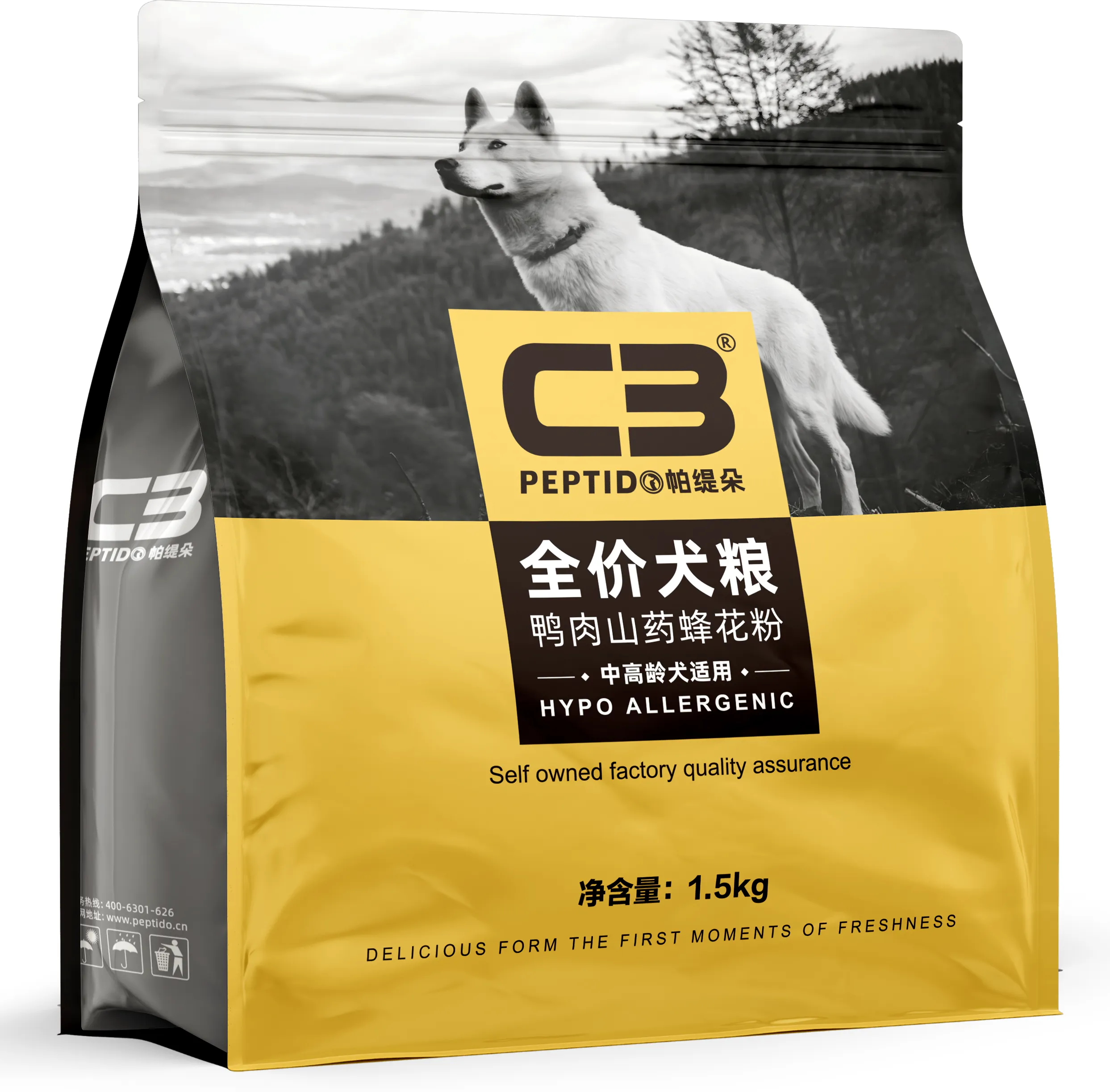 C3帕缇朵无谷犬粮鸭肉山药蜂花粉