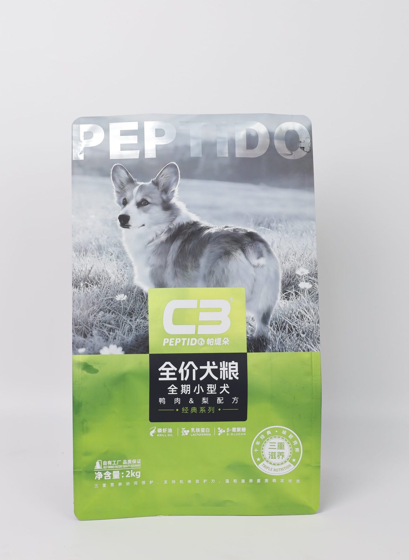C3帕缇朵无谷犬粮小型犬鸭肉梨